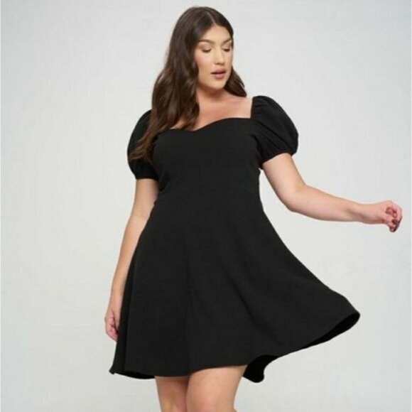 Find Me Plus - plus size little black dress, size 3XL - Picture 2 of 8